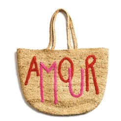 Daylesford Organic Amour Basket Red Pink- Bags & Baskets