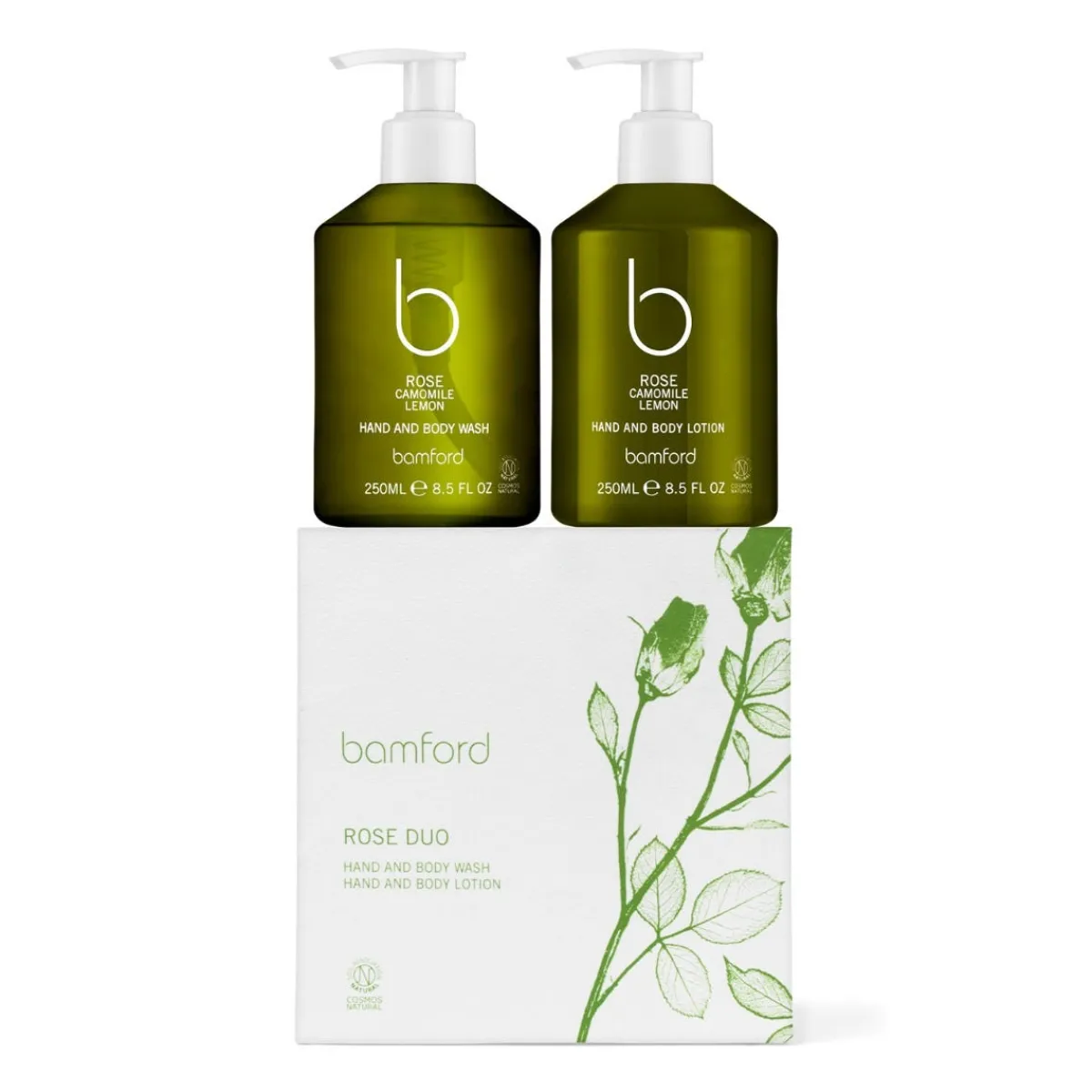 Daylesford Organic Bamford Rose Hand & Body Duo Gift- Bamford|Bodycare