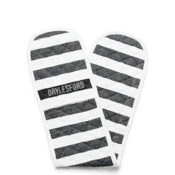 Daylesford Organic Black & White Stripe Double Oven Glove- Aprons & Tea Towels