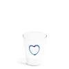 Daylesford Organic Blue Heart Glass- Glassware|Tableware