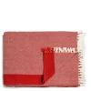 Daylesford Organic Borderline Blanket Fox Red- Throws & Cushions