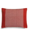 Daylesford Organic Borderline Cushion Fox Red- Throws & Cushions