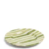 Daylesford Organic Circus Stripe Green Dinner Plate- Tableware