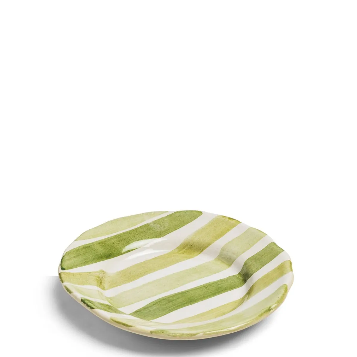 Daylesford Organic Circus Stripe Green Side Plate- Tableware
