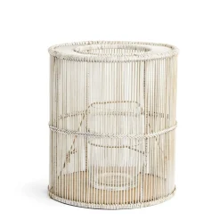 Daylesford Organic Cove Candle Holder White Wash Large- Candle Accessories|Candle Accessories