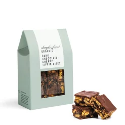 Daylesford Organic Dark Chocolate Cherry Tiffin Bites- Biscuits|Cakes