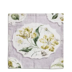 Daylesford Organic Daylesford x Colefax Quince Garden Napkin in Lilac With Tulips- Table Linen|Tableware