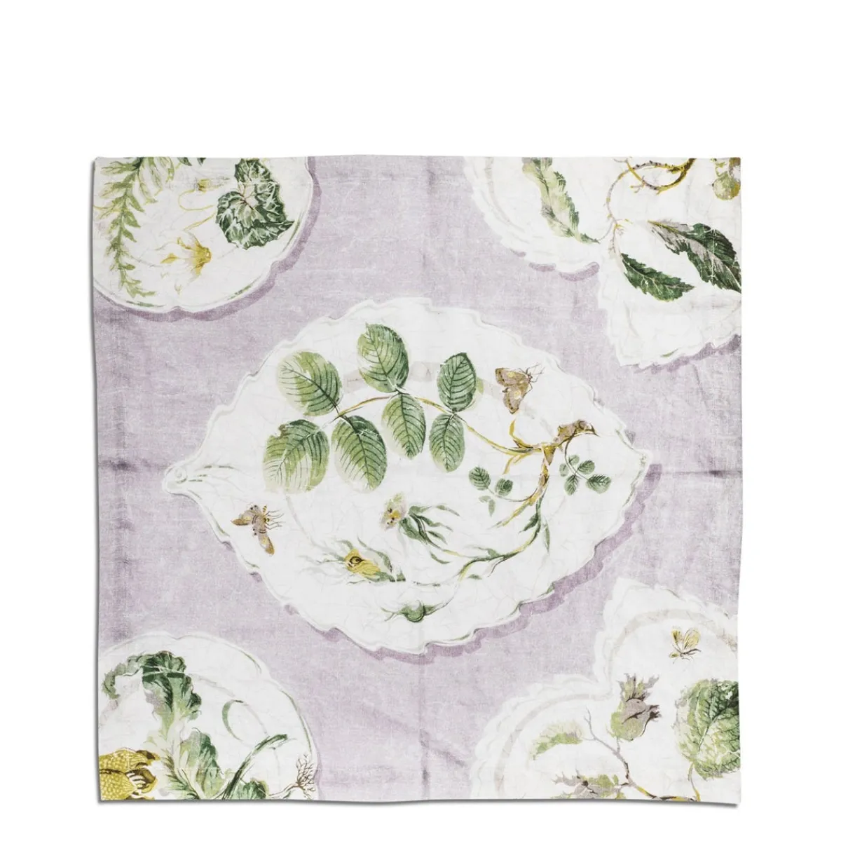 Daylesford Organic Daylesford x Colefax Quince Garden Napkin in Lilac With Rosehip- Table Linen|Tableware