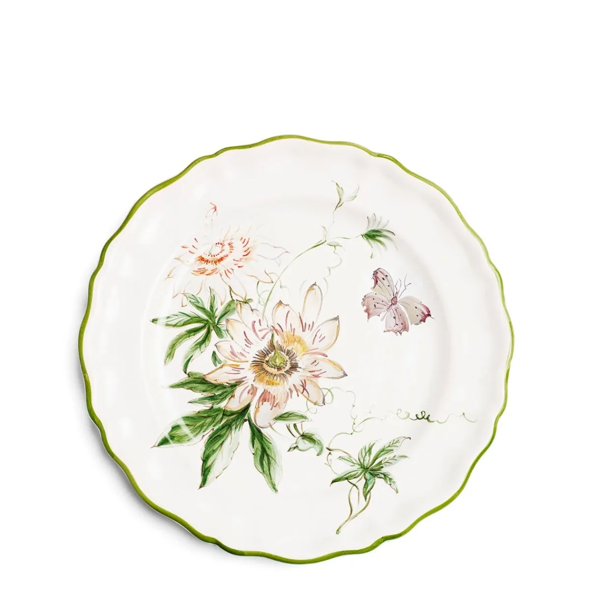 Daylesford Organic Daylesford x Colefax Quince Garden Dinner Plate With Passion Flower- Tableware