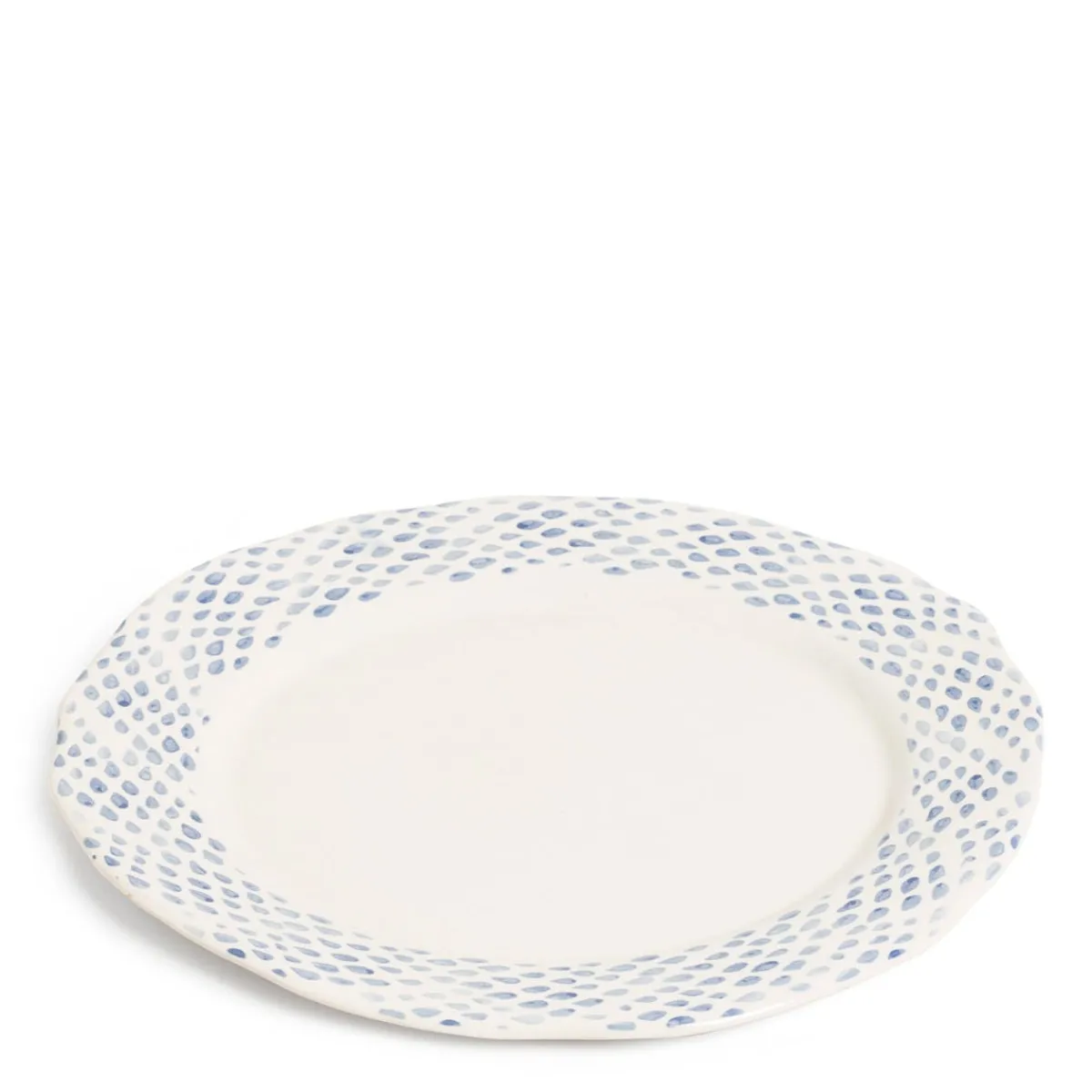Daylesford Organic Dot Charger Blue- Tableware