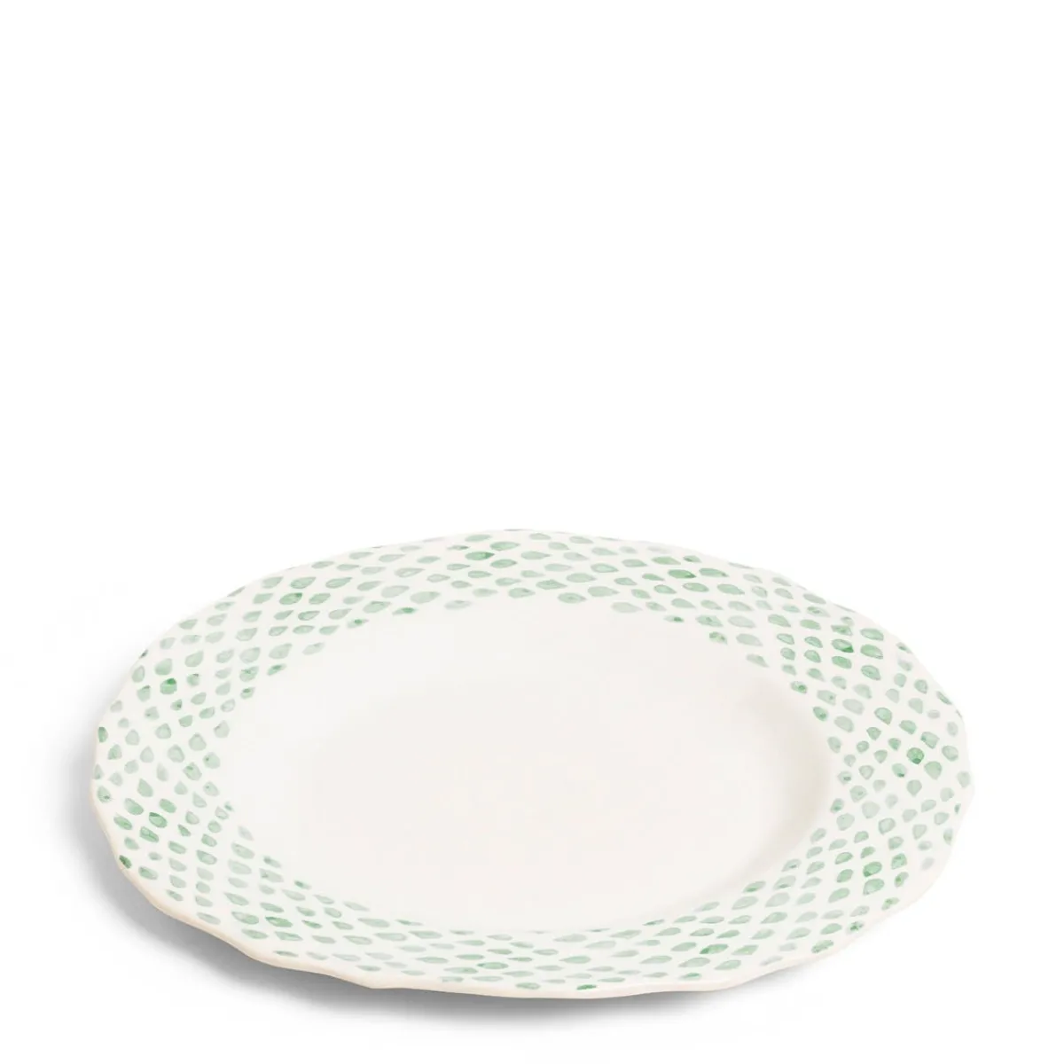 Daylesford Organic Dot Charger Green- Tableware