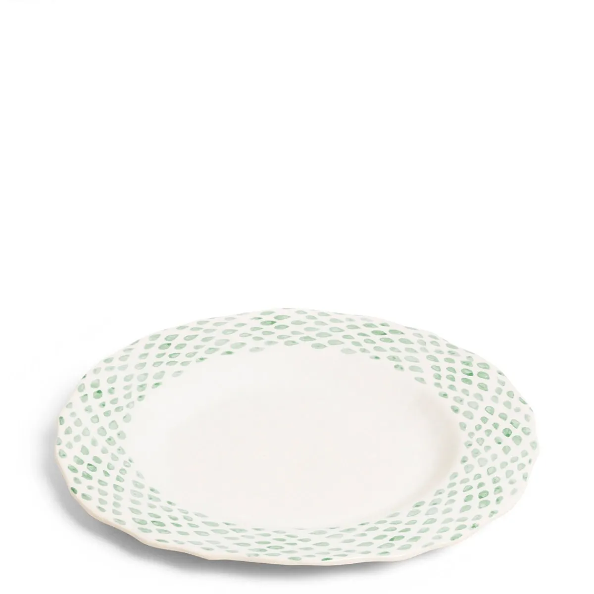 Daylesford Organic Dot Dinner Plate Green- Tableware