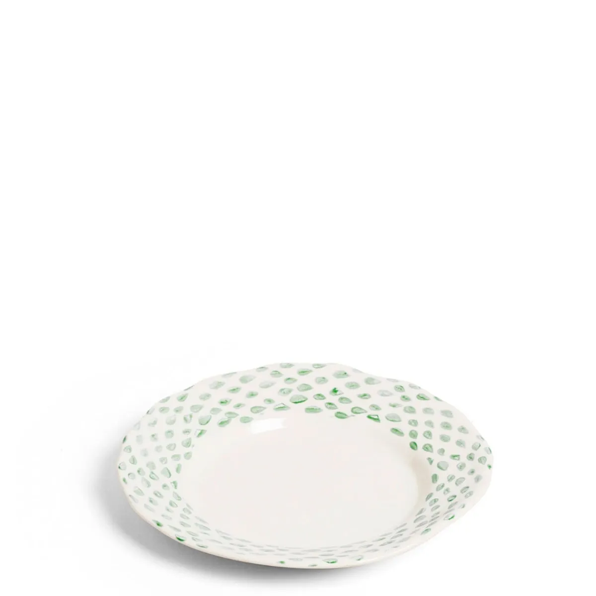 Daylesford Organic Dot Side Plate Green- Tableware