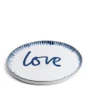 Daylesford Organic Galley Love Large Blue Plate- Tableware