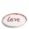 Daylesford Organic Galley Love Large Red Plate- Tableware