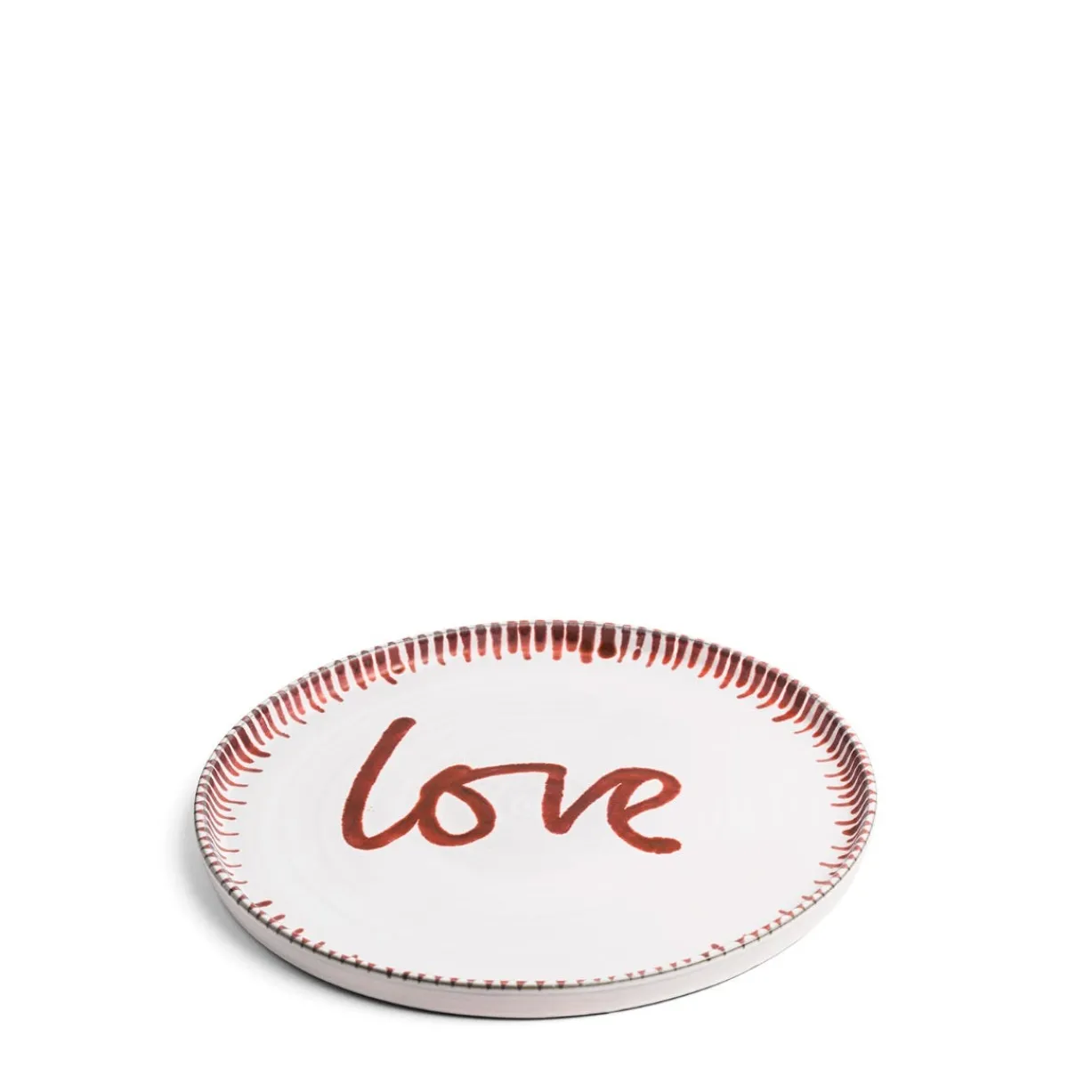 Daylesford Organic Galley Love Red Side Plate- Tableware