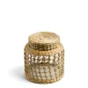 Daylesford Organic Glass Pot with Weave Medium- Candle Accessories|Candle Accessories
