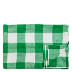 Daylesford Organic Green & White Check Tablecloth- Table Linen|Tableware