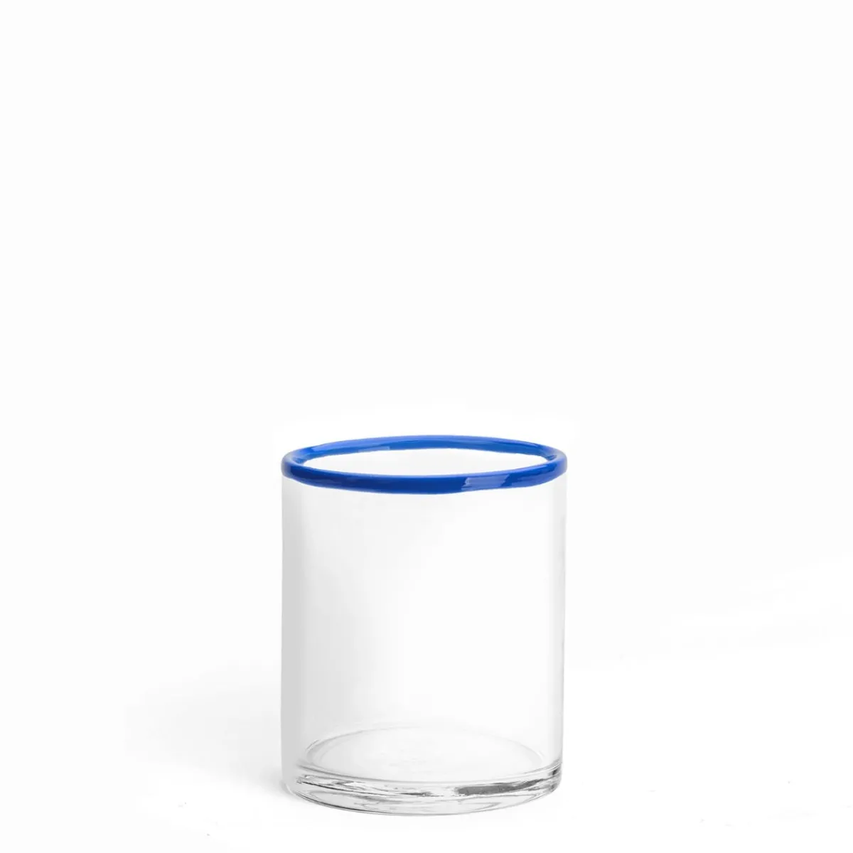 Daylesford Organic Idbury Low Ball Blue Rim- Glassware|Tableware