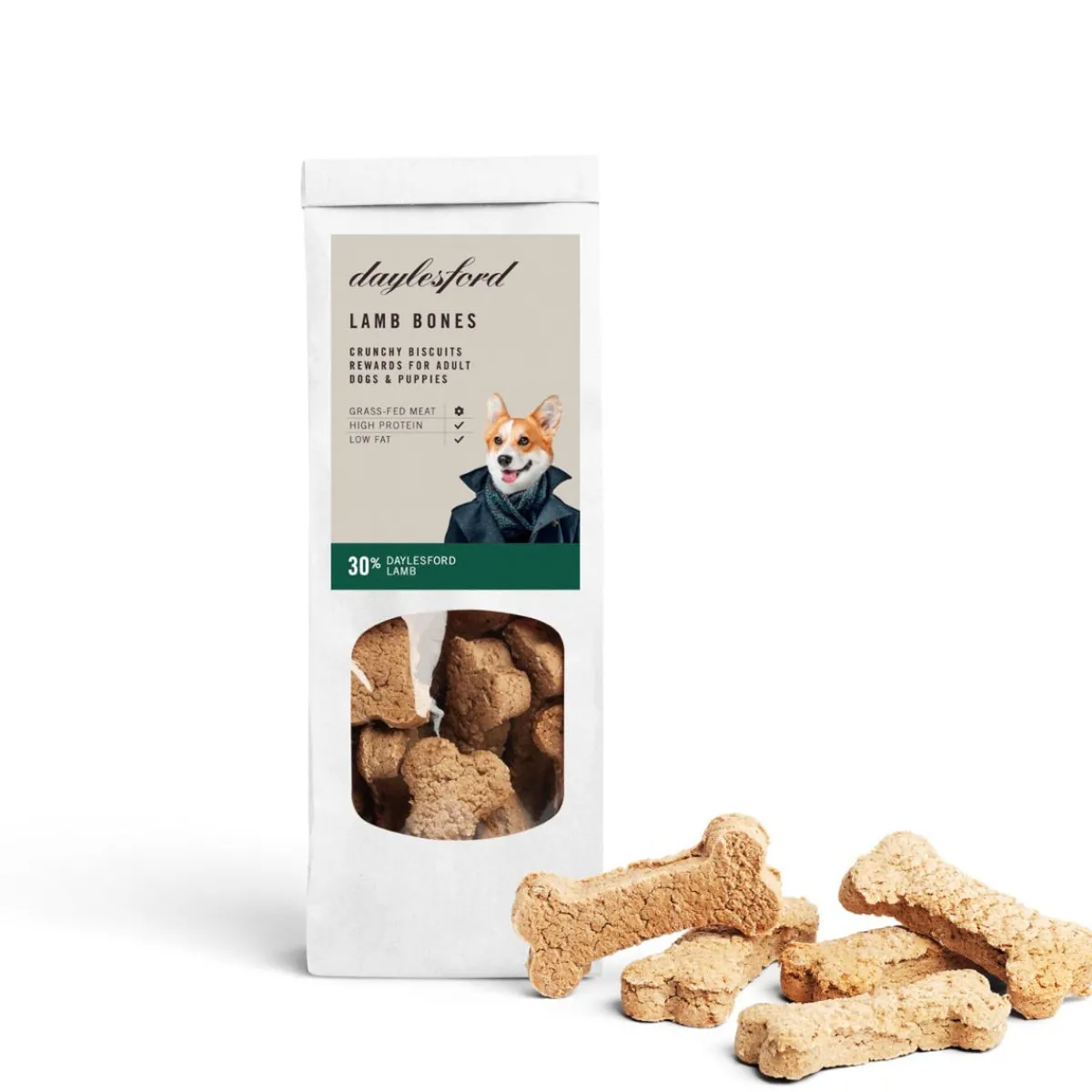 Daylesford Organic Lamb Bone Biscuits- Pet Food