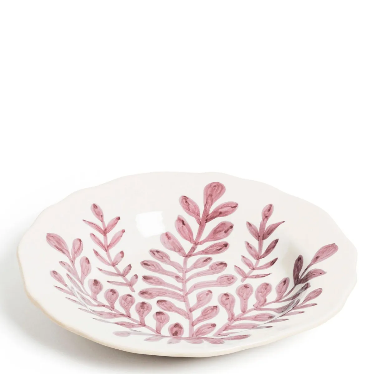 Daylesford Organic Leaf Bowl Pink Large- Tableware