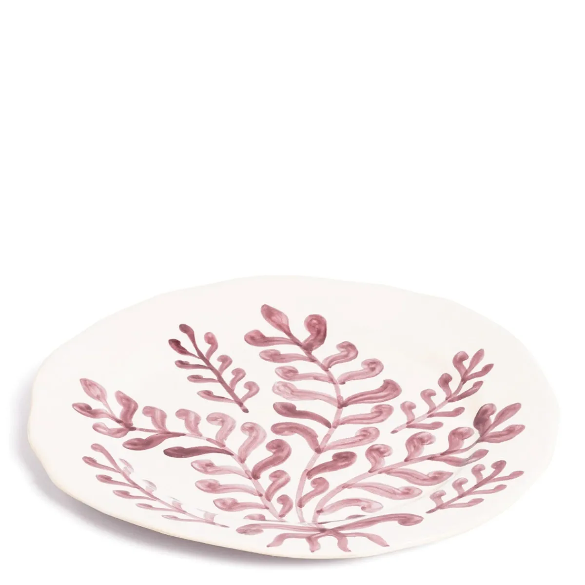 Daylesford Organic Leaf Charger Pink- Tableware