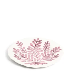Daylesford Organic Leaf Dinner Plate Pink- Tableware