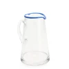 Daylesford Organic Ledbury Jug Blue Tipped- Glassware|Tableware