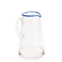 Daylesford Organic Ledbury Jug Blue Tipped- Glassware|Tableware
