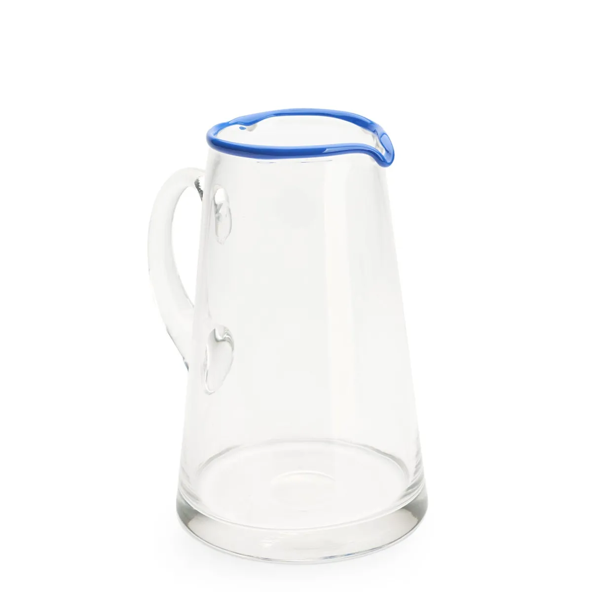 Daylesford Organic Ledbury Jug Blue Tipped- Glassware|Tableware