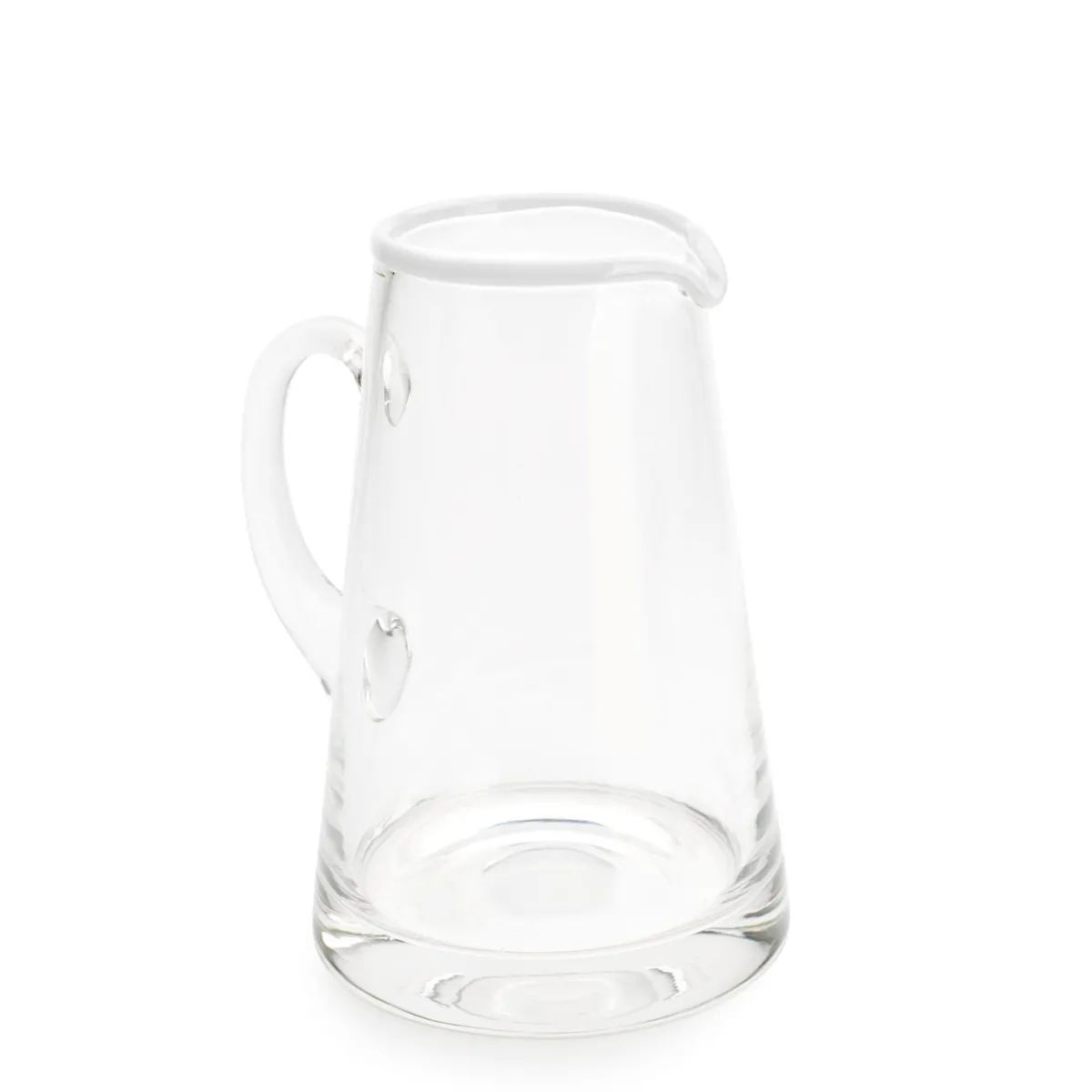 Daylesford Organic Ledbury Jug White Tipped- Glassware|Tableware