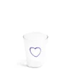Daylesford Organic Lilac Heart Glass- Glassware|Tableware