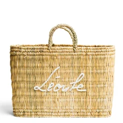 Daylesford Organic Léoube White Basket Bag- Bags & Baskets