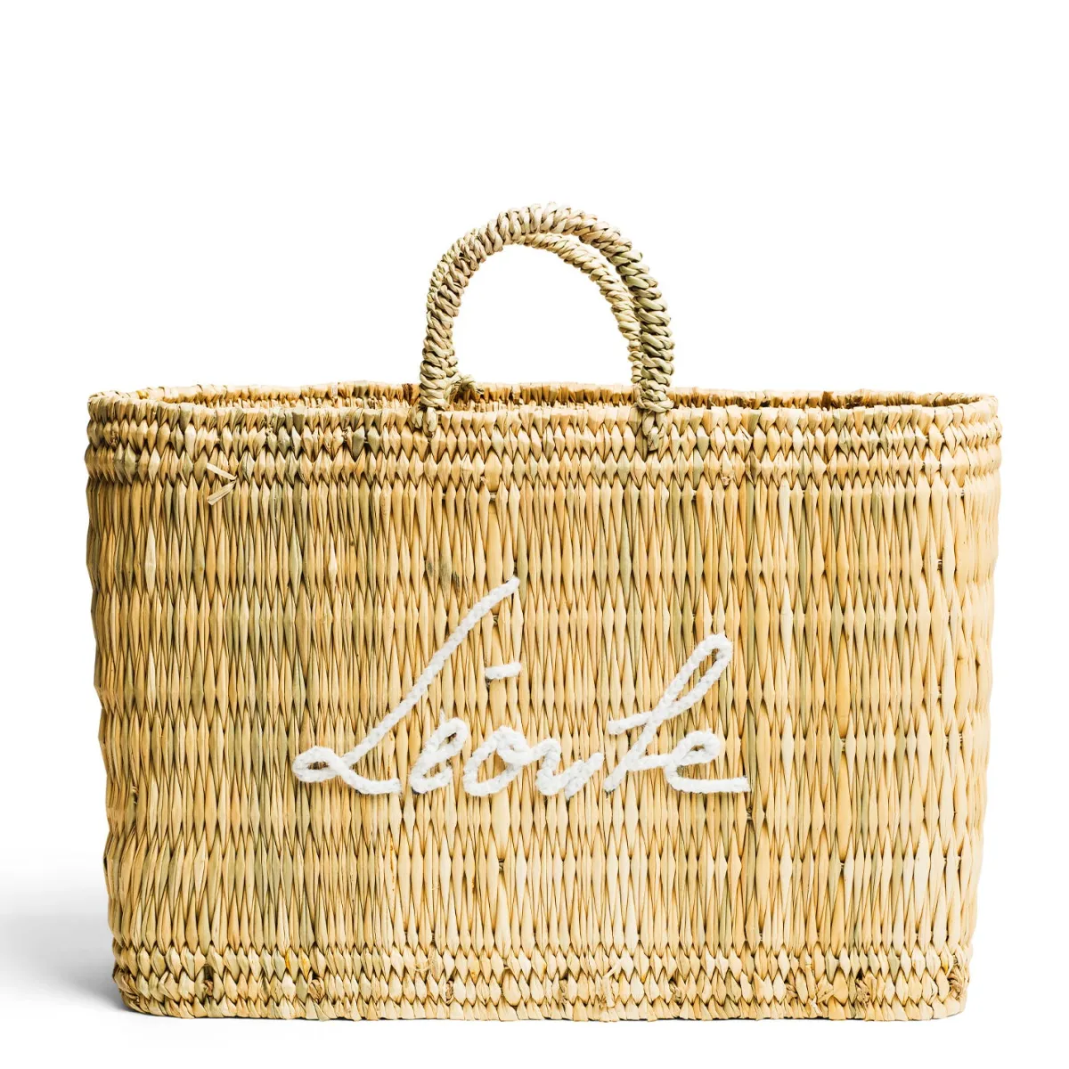 Daylesford Organic Léoube White Basket Bag- Bags & Baskets