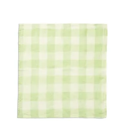 Daylesford Organic Mint & White Check Napkin- Table Linen|Tableware