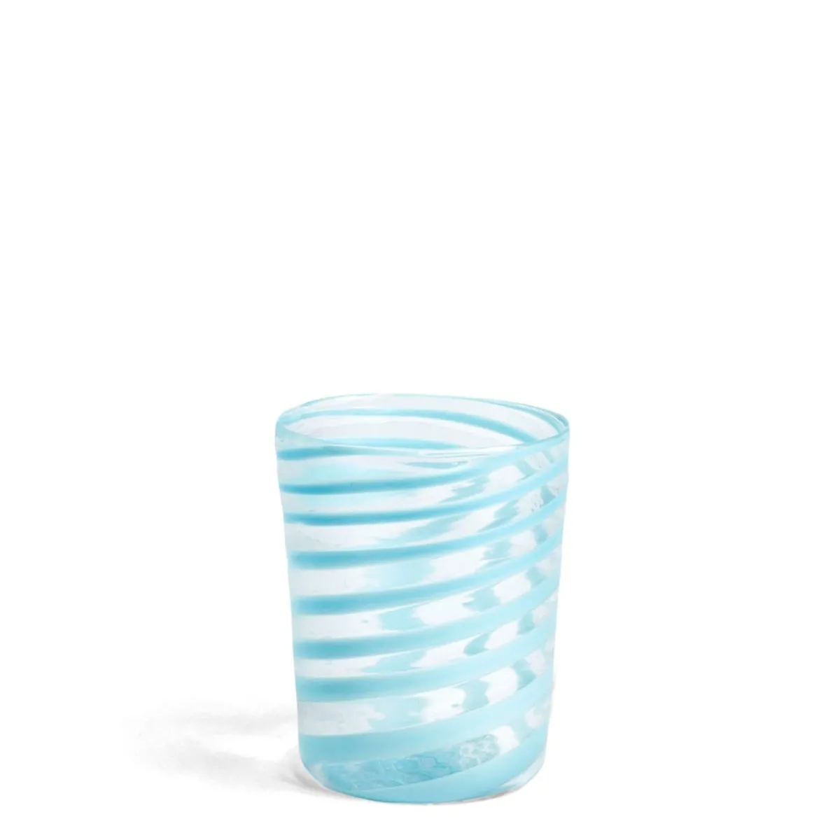 Daylesford Organic Murano Light Blue Spiral Stripe Glass- Glassware|Tableware
