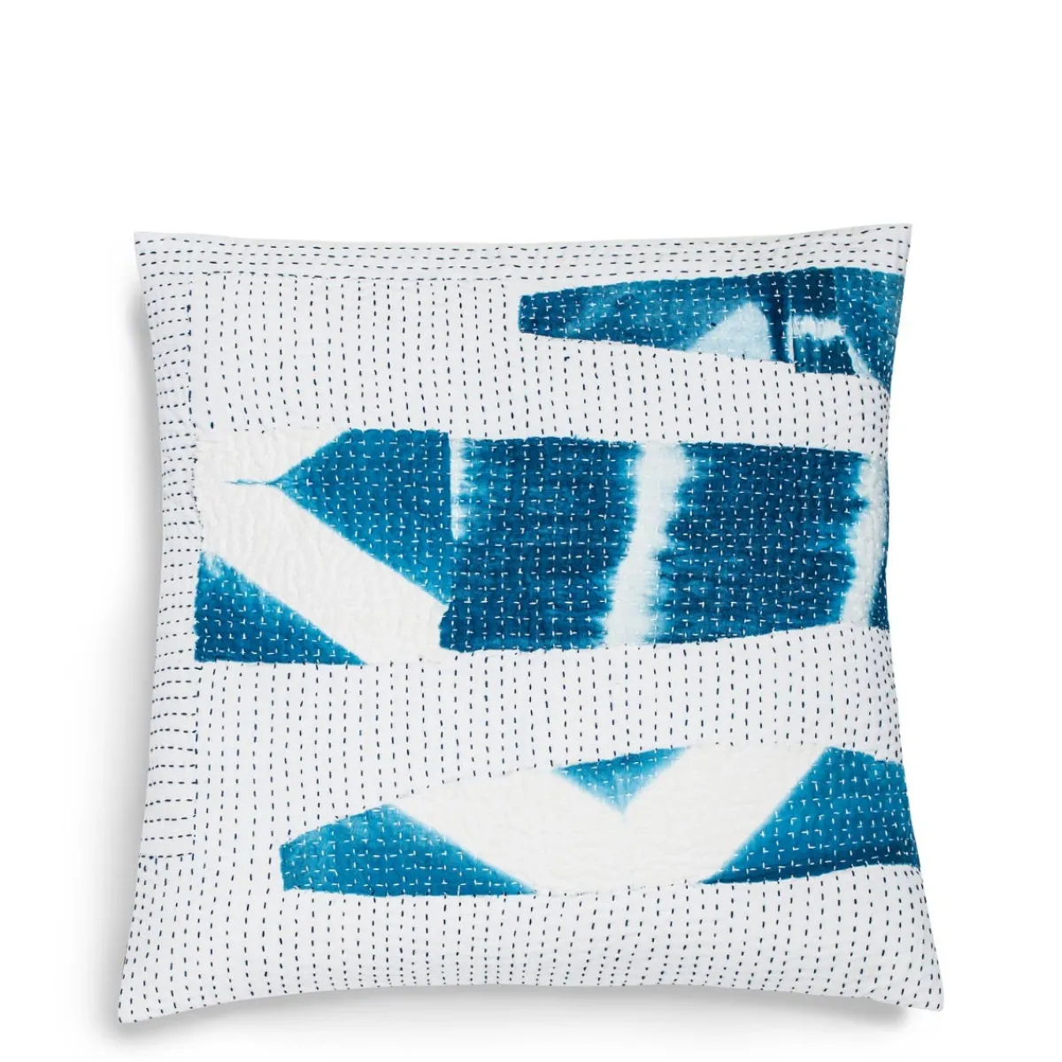 Daylesford Organic Nila Fragment Kantha Cushion Square- Throws & Cushions