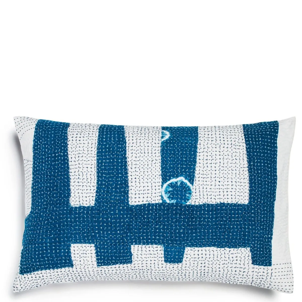 Daylesford Organic Nila Fragment Kantha Cushion Rectangle- Throws & Cushions