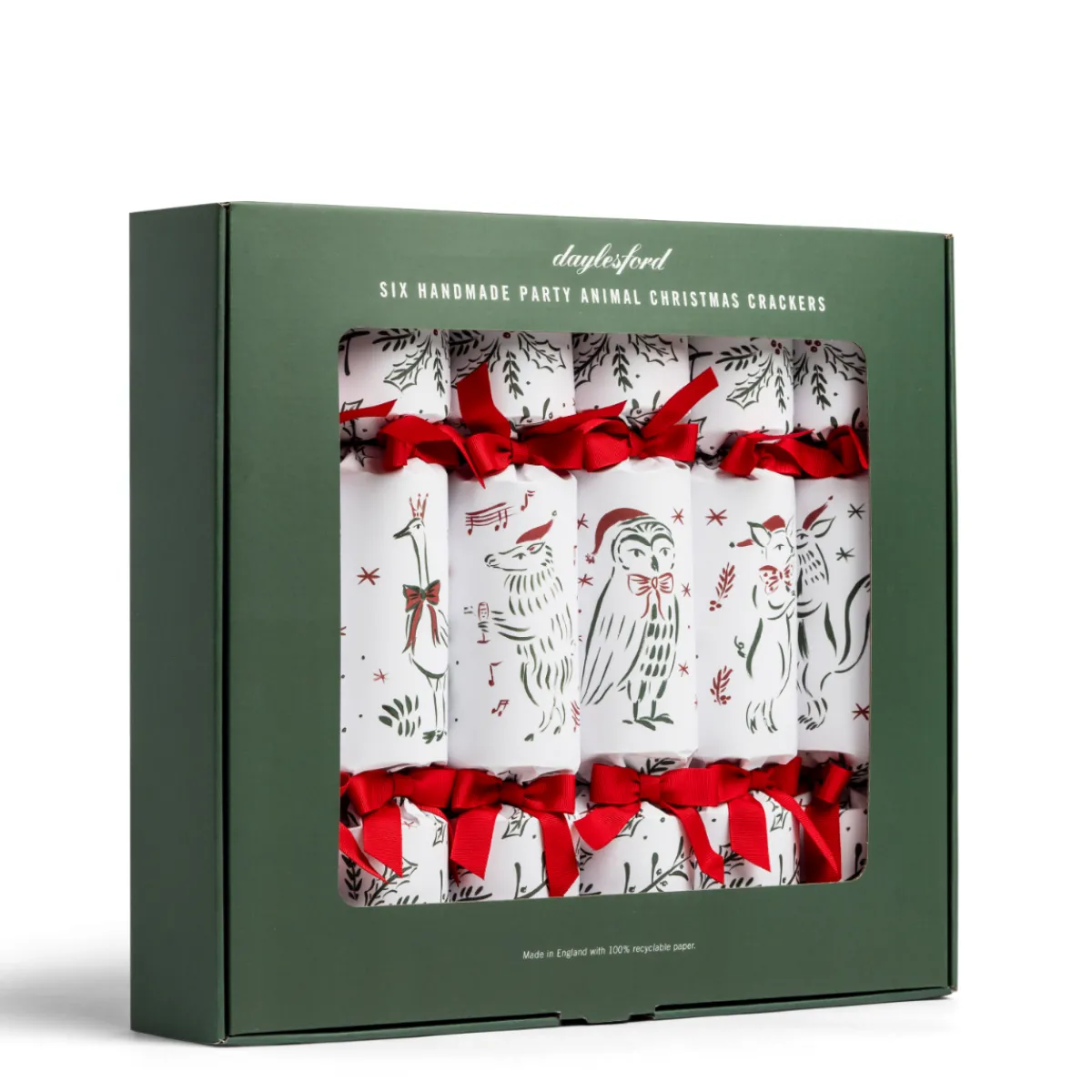 Daylesford Organic Nina Fuga Mistletoe Christmas Crackers- Tableware
