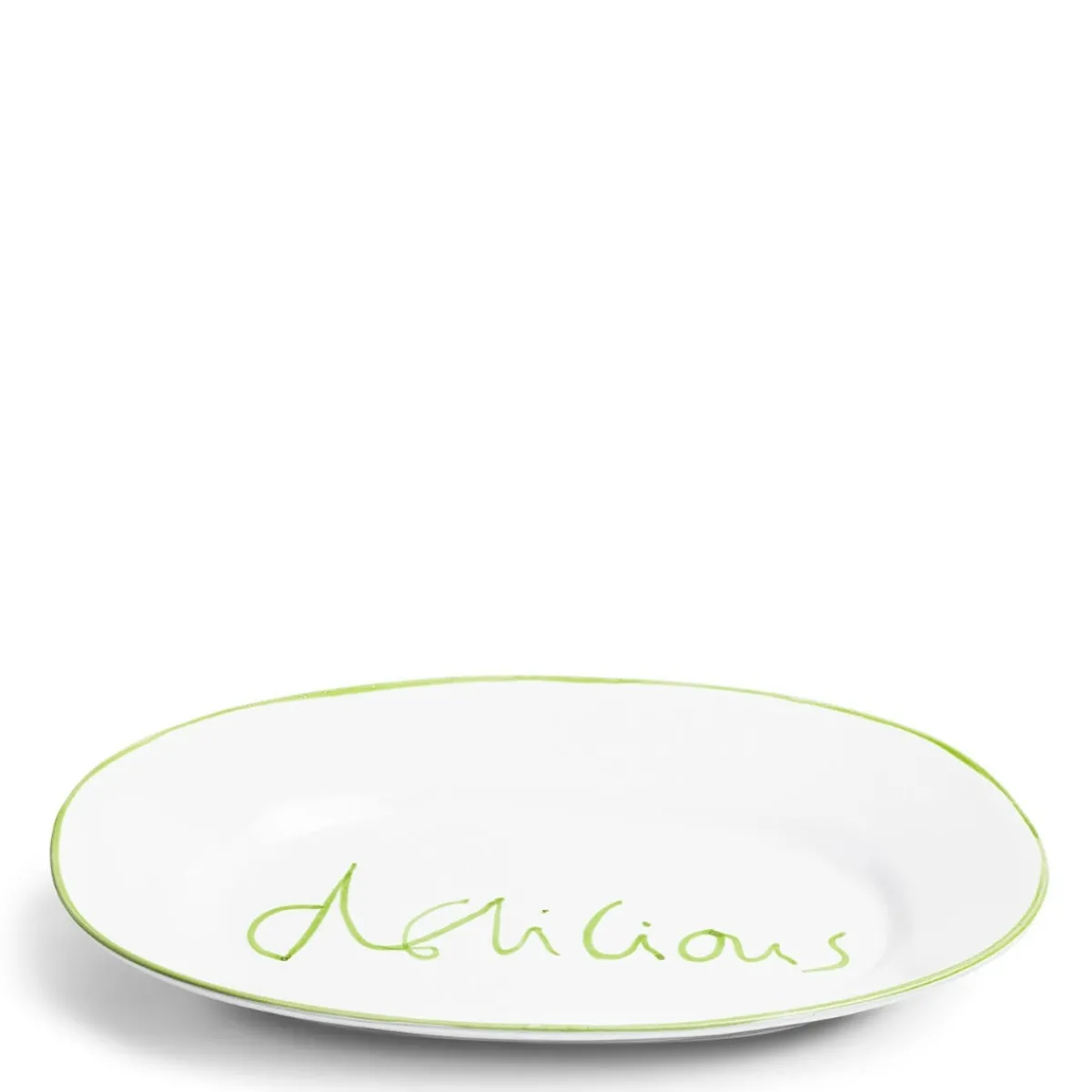 Daylesford Organic Oddington Oval Platter Green Delicious- Tableware