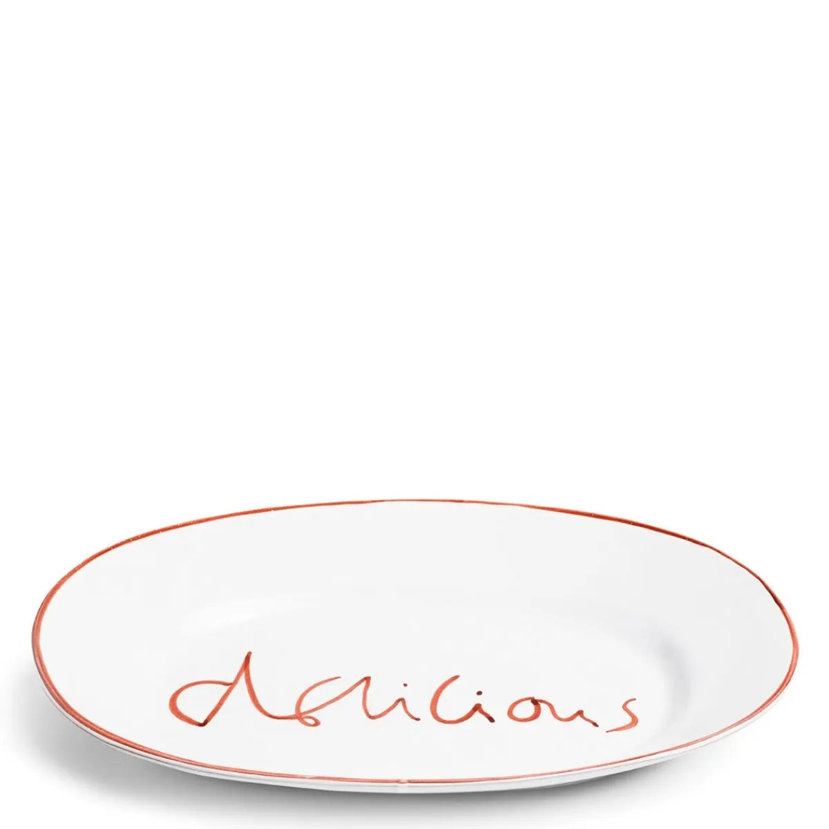 Daylesford Organic Oddington Oval Platter Red Delicious- Tableware