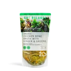 Daylesford Organic Organic Chicken Bone Broth with Ginger & Greens- Ready To Cook Meals|Broths & Soups