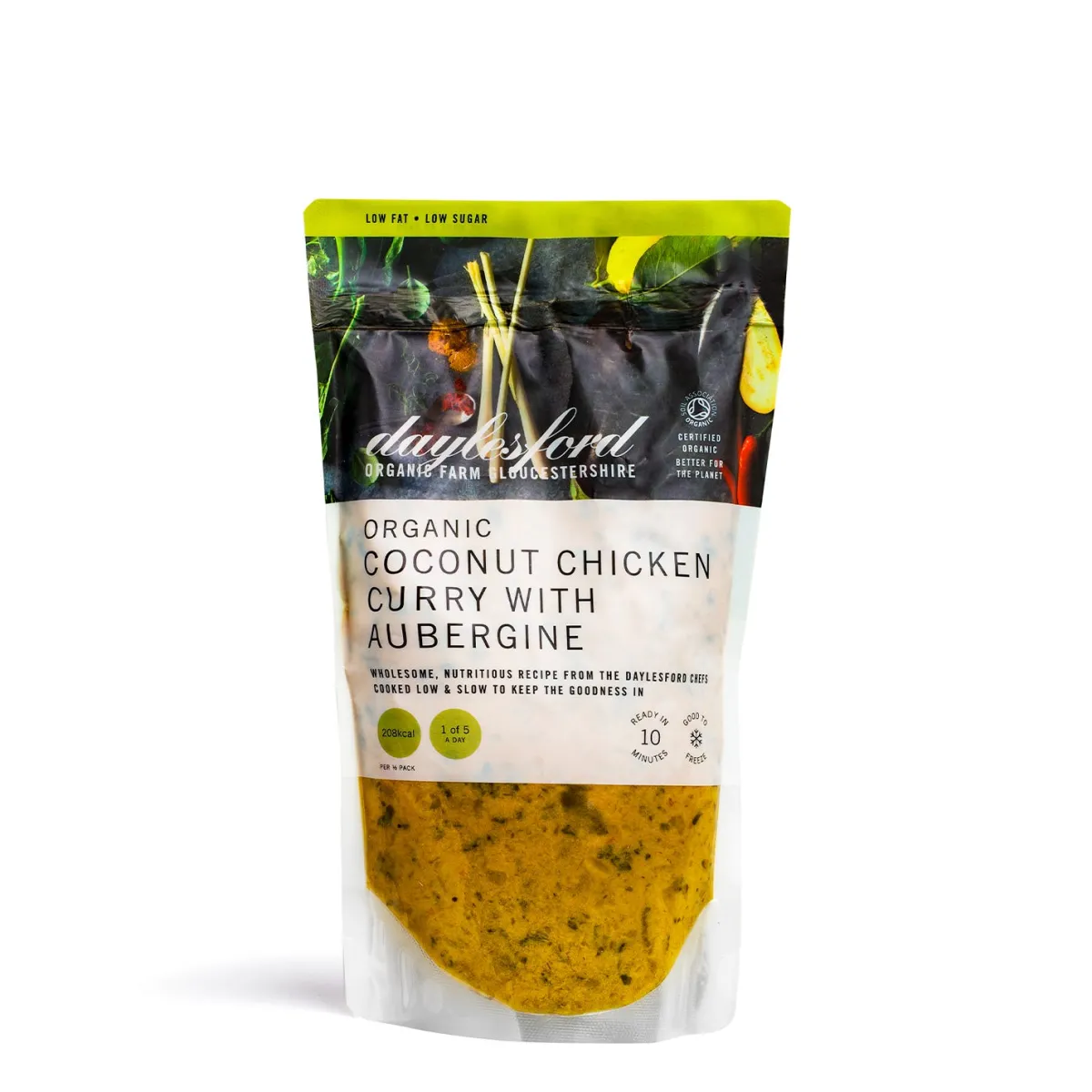 Daylesford Organic Organic Coconut Chicken Curry with Aubergine- Ready To Cook Meals