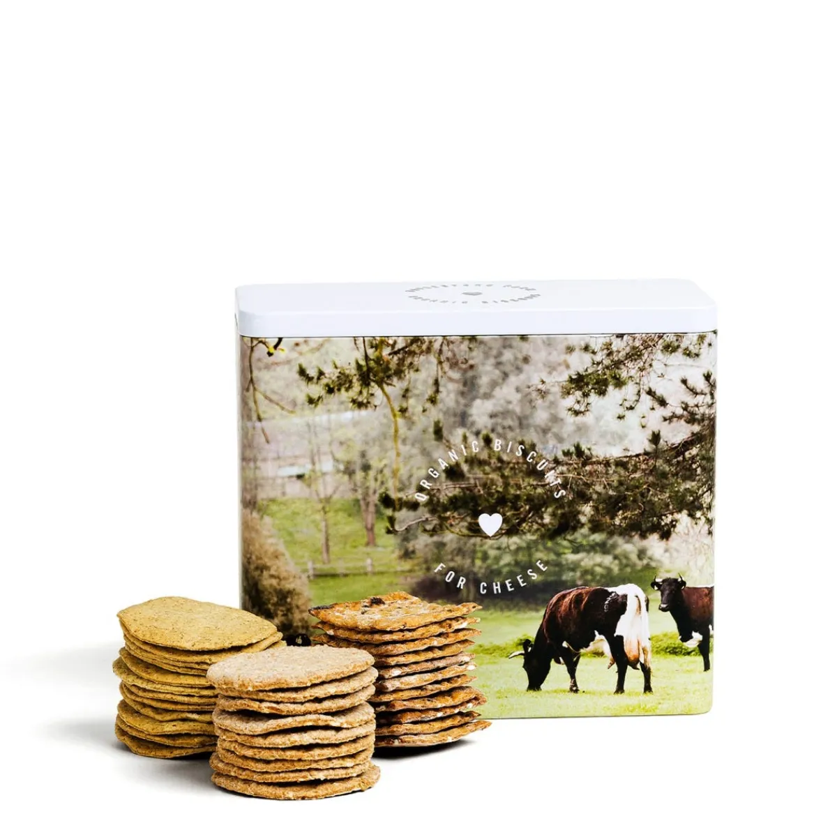 Daylesford Organic Organic Savoury Biscuit Selection Tin- Crackers|Savoury Biscuits & Crackers