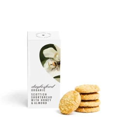 Daylesford Organic Organic Shortbread with Honey & Almond- Snacks, Crisps & Biscuits