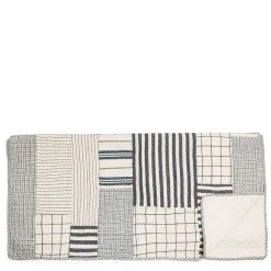 Daylesford Organic Patchwork Quilt Navy & White Small- Throws & Cushions|Tableware