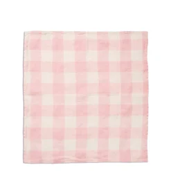 Daylesford Organic Pink & White Check Napkin- Table Linen|Tableware