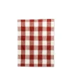Daylesford Organic Portobello Gingham Tea Towel Red- Aprons & Tea Towels