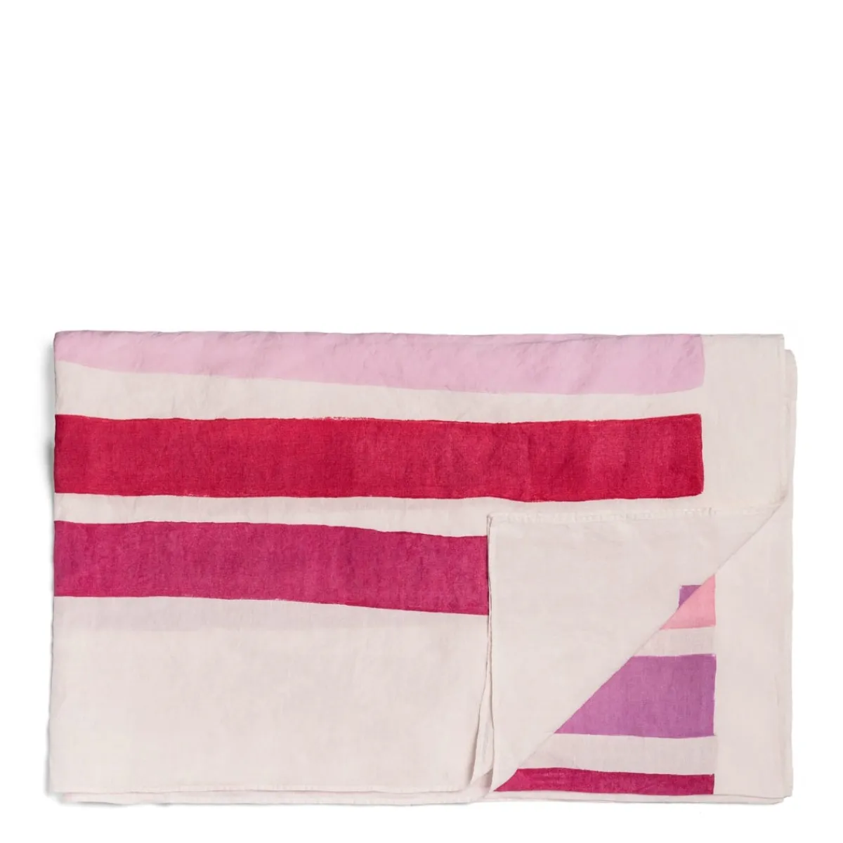 Daylesford Organic Rigato Tablecloth Pink- Tableware|Table Linen