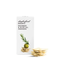 Daylesford Organic Rosemary & Olive Oil Crackers- Savoury Biscuits & Crackers